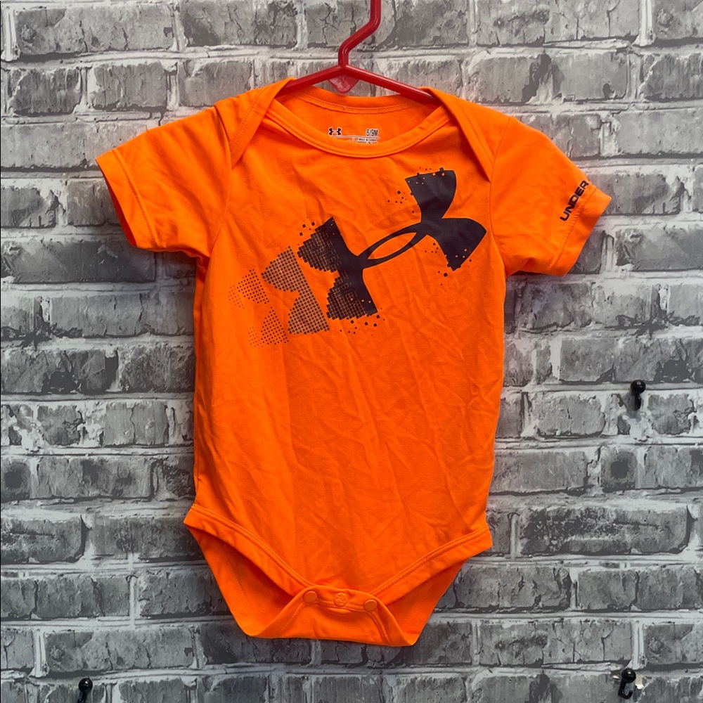 Under Armour Vibrant Orange baby onesie‎
